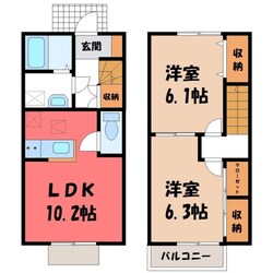 サンライズ コーポの物件間取画像